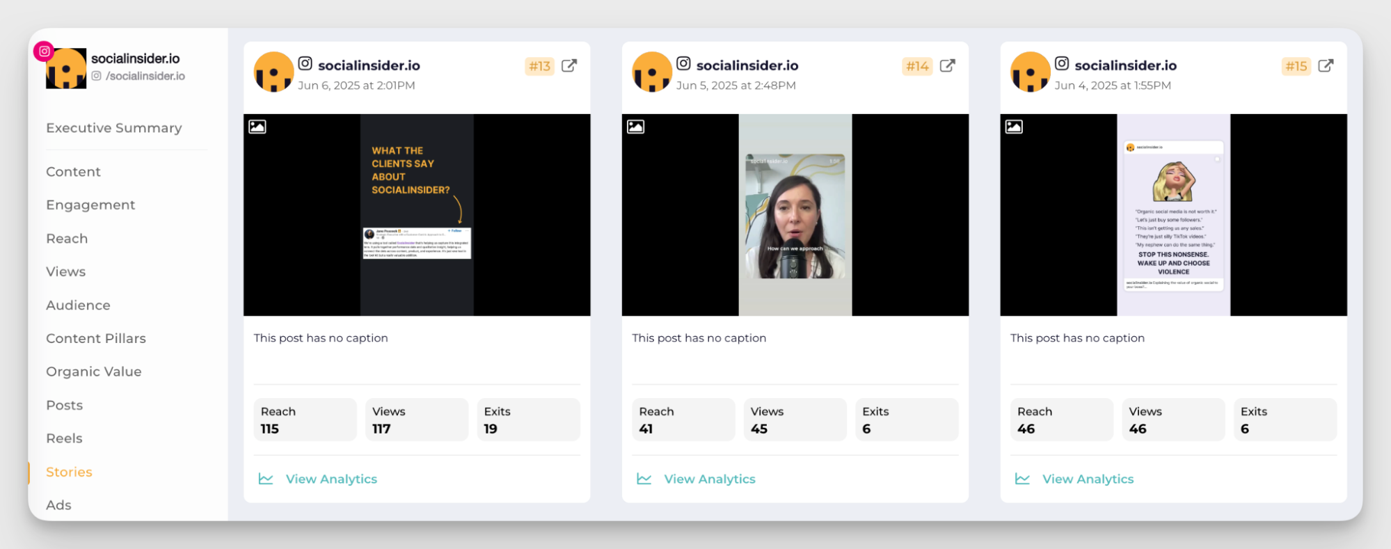 socialinsider stories insights