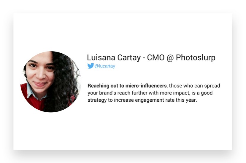 Luisana Cartay from Photoslurp about micro-influencers on Instagram