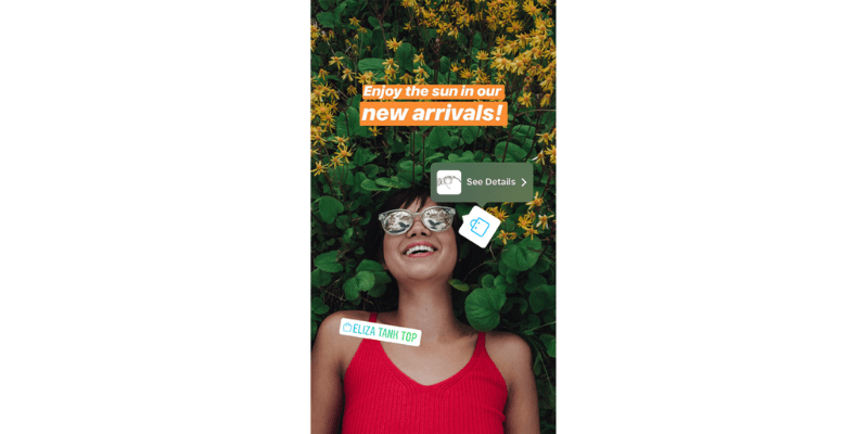 Instagram shoppable stickers