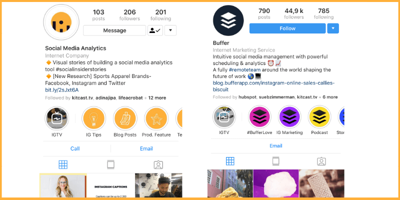 Add branded hashtags in your Instagram bio