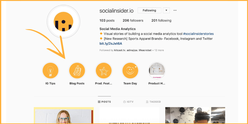 Socialinsider Stories highlights