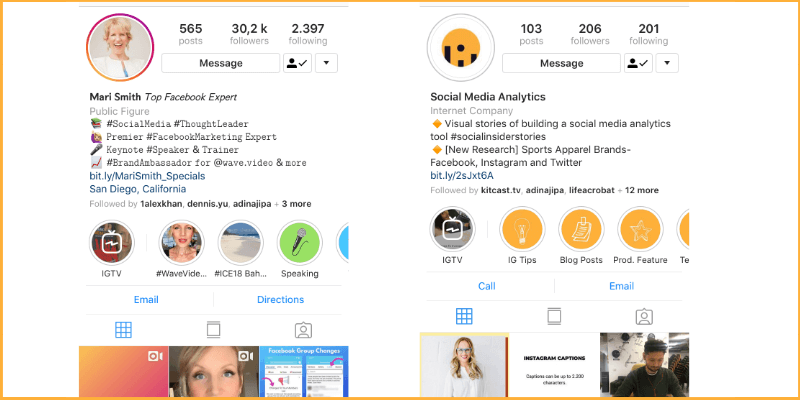 How to write a minimalistic Instagram bio