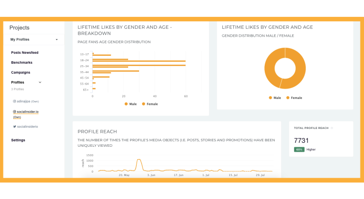 Instagram demographic data