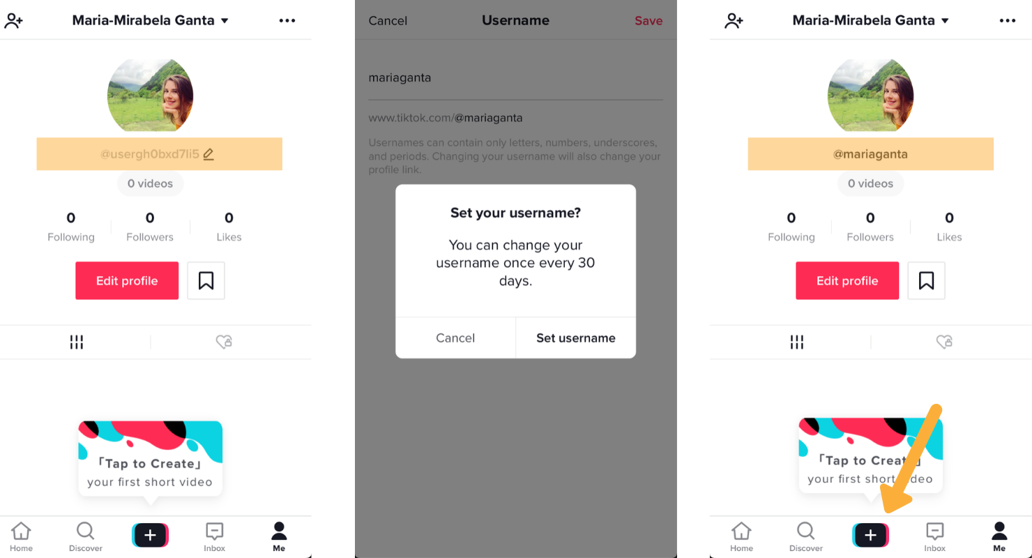 Start your first TikTok video