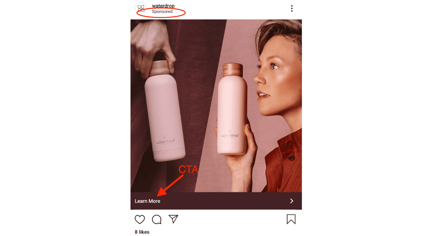 A sponsored Instagram Ad