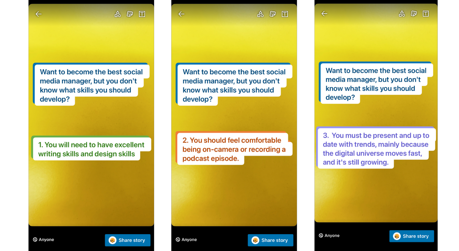 Share profesional tips
