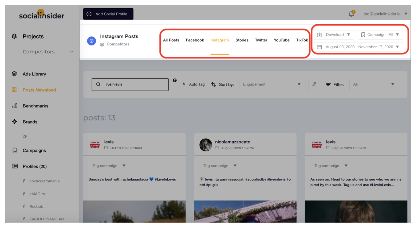 Select the platform
